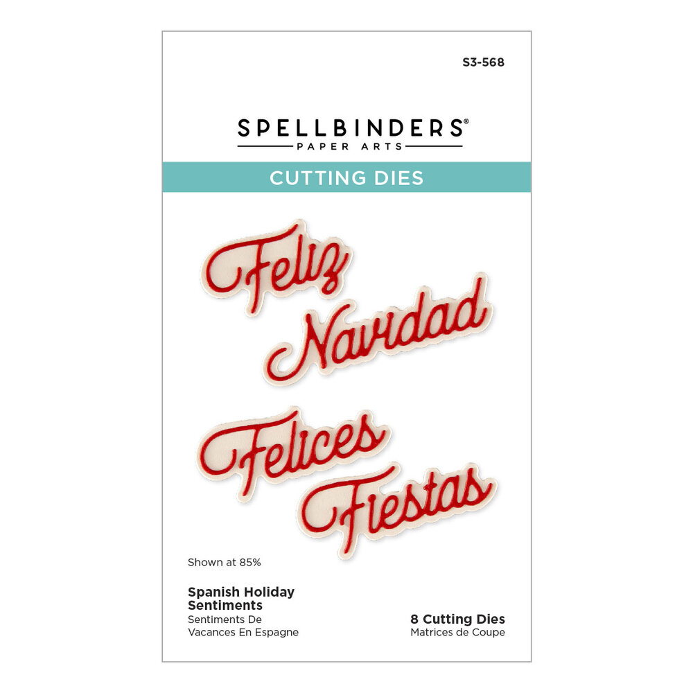 Spellbinders International Holiday Sentiments Etched Dies Spanish Holiday Sentiments (S3-568) Spellbinders International Holiday Sentiments Etched Dies Spanish Holiday Sentiments (S3-568)