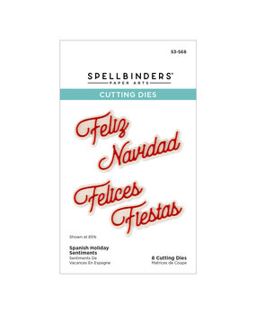 Spellbinders International Holiday Sentiments Etched Dies Spanish Holiday Sentiments (S3-568) Spellbinders International Holiday Sentiments Etched Dies Spanish Holiday Sentiments (S3-568)