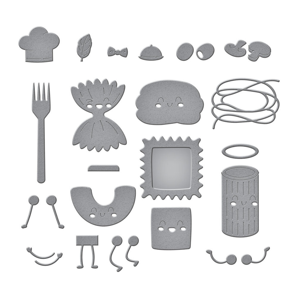 Spellbinders Buon Appetito Etched Dies Pasta Friends (S4-1494) Spellbinders Buon Appetito Etched Dies Pasta Friends (S4-1494)