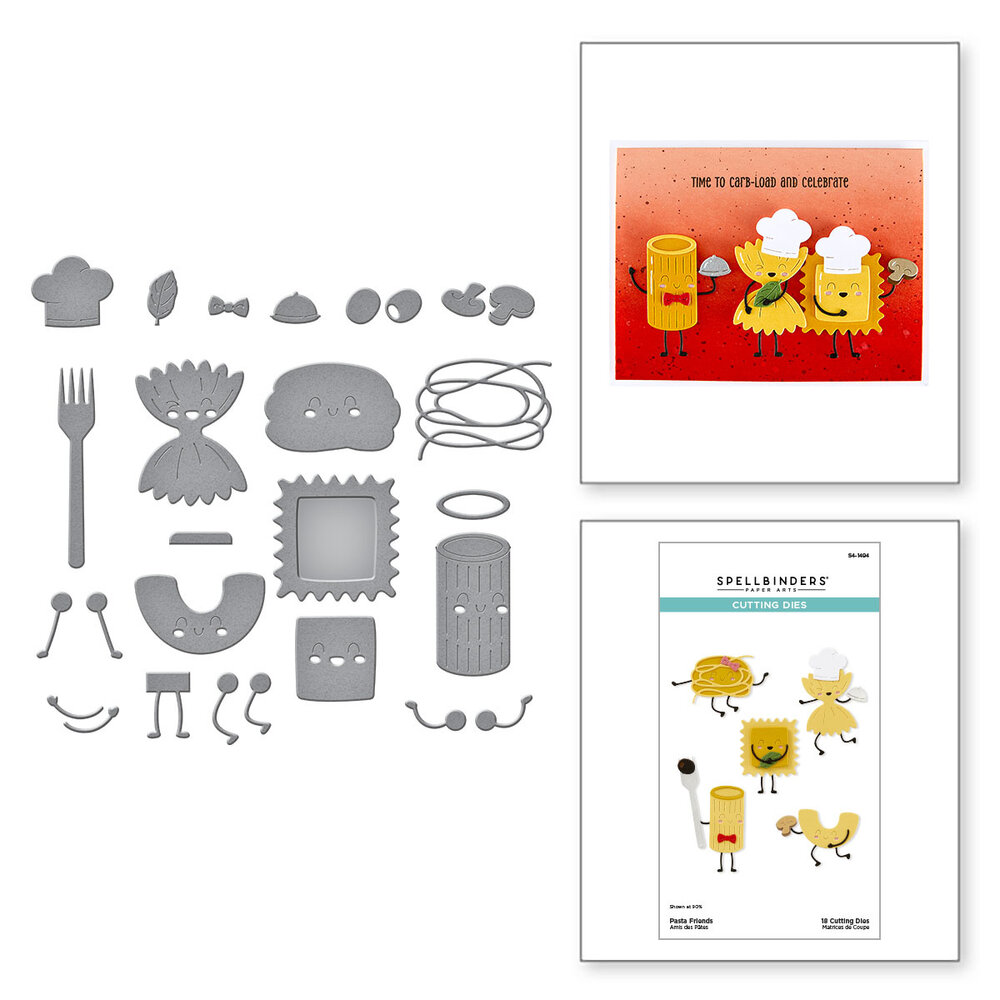 Spellbinders Buon Appetito Etched Dies Pasta Friends (S4-1494) Spellbinders Buon Appetito Etched Dies Pasta Friends (S4-1494)