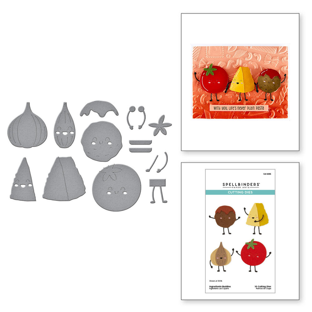Spellbinders Buon Appetito Etched Dies Ingredients Buddies (S4-1495) Spellbinders Buon Appetito Etched Dies Ingredients Buddies (S4-1495)