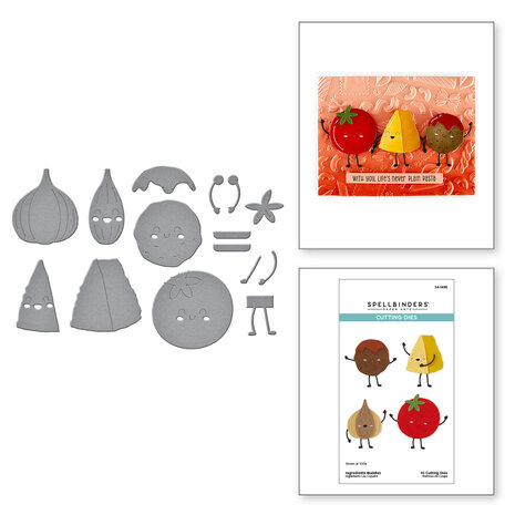 Spellbinders Buon Appetito Etched Dies Ingredients Buddies (S4-1495) Spellbinders Buon Appetito Etched Dies Ingredients Buddies (S4-1495)
