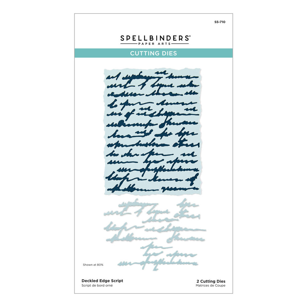 Spellbinders Beautifully Imperfect Etched Dies Deckled Edge Script (S5-710) Spellbinders Beautifully Imperfect Etched Dies Deckled Edge Script (S5-710)