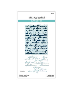Spellbinders Beautifully Imperfect Etched Dies Deckled Edge Script (S5-710) Spellbinders Beautifully Imperfect Etched Dies Deckled Edge Script (S5-710)