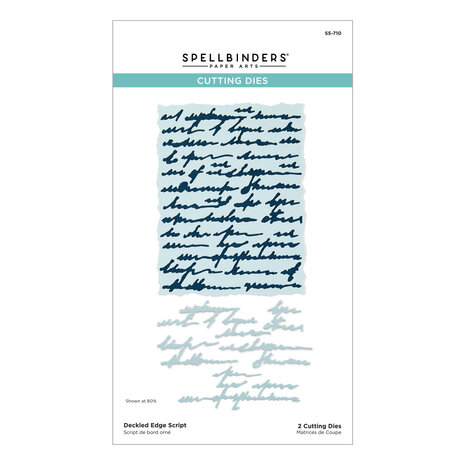 Spellbinders Beautifully Imperfect Etched Dies Deckled Edge Script (S5-710) Spellbinders Beautifully Imperfect Etched Dies Deckled Edge Script (S5-710)
