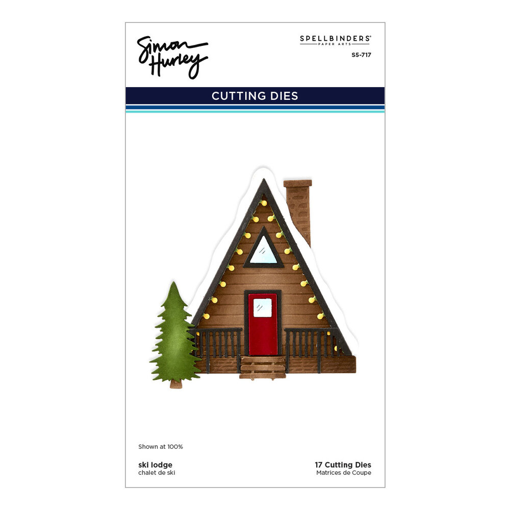 Spellbinders Ski-son's Greetings Etched Dies Ski Lodge (S5-717) Spellbinders Ski-son's Greetings Etched Dies Ski Lodge (S5-717)