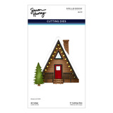 Spellbinders Ski-son's Greetings Etched Dies Ski Lodge (S5-717)