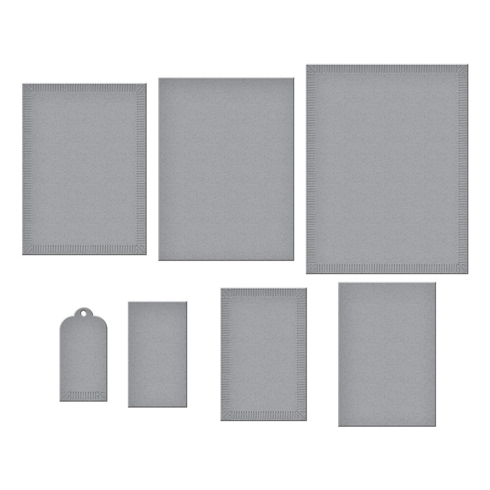 Spellbinders Happier Hour Etched Dies Linear Touch Rectangles and Tag (S5-721) Spellbinders Happier Hour Etched Dies Linear Touch Rectangles and Tag (S5-721)