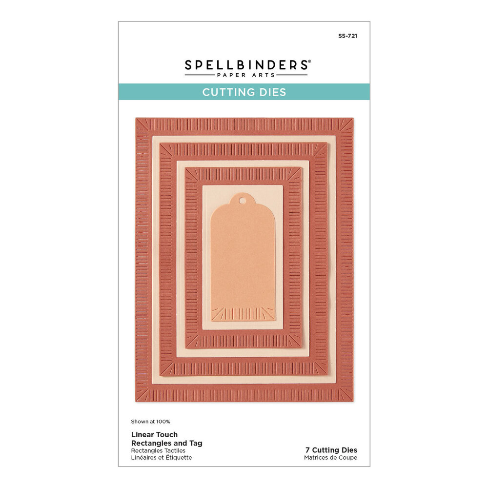 Spellbinders Happier Hour Etched Dies Linear Touch Rectangles and Tag (S5-721) Spellbinders Happier Hour Etched Dies Linear Touch Rectangles and Tag (S5-721)