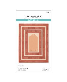 Spellbinders Happier Hour Etched Dies Linear Touch Rectangles and Tag (S5-721) Spellbinders Happier Hour Etched Dies Linear Touch Rectangles and Tag (S5-721)