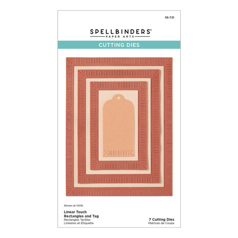Spellbinders Happier Hour Etched Dies Linear Touch Rectangles and Tag (S5-721) Spellbinders Happier Hour Etched Dies Linear Touch Rectangles and Tag (S5-721)