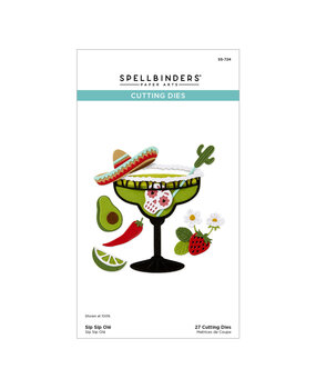 Spellbinders Happier Hour Etched Dies Sip Sip Ole' (S5-724) Spellbinders Happier Hour Etched Dies Sip Sip Ole' (S5-724)