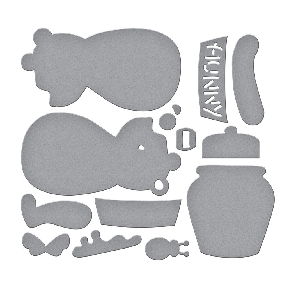 Spellbinders Stitched Classic Pooh Etched Dies (S6-263) Spellbinders Stitched Classic Pooh Etched Dies (S6-263)