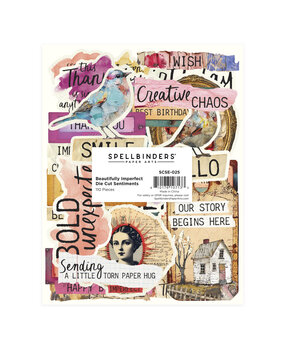Spellbinders Beautifully Imperfect Die Cut Sentiments (110pcs) (SCSE-025) Spellbinders Beautifully Imperfect Die Cut Sentiments (110pcs) (SCSE-025)