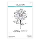 Spellbinders Beautifully Imperfect Clear Stamp & Die Set Sculpted Scripted Floral (SDS-215)