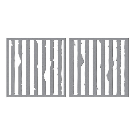 Spellbinders Beautifully Imperfect Stencils Tattered Stripes (STN-111) Spellbinders Beautifully Imperfect Stencils Tattered Stripes (STN-111)
