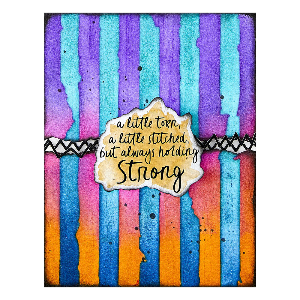 Spellbinders Beautifully Imperfect Stencils Tattered Stripes (STN-111) Spellbinders Beautifully Imperfect Stencils Tattered Stripes (STN-111)