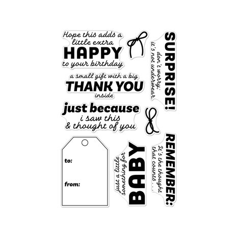 Hero Arts Best Gift Ever Clear Stamp Set Just Because (CM820) Hero Arts Best Gift Ever Clear Stamp Set Just Because (CM820)