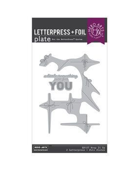 Hero Arts Best Gift Ever Letterpress + Foil Plates Wrap it Up (HP127) Hero Arts Best Gift Ever Letterpress + Foil Plates Wrap it Up (HP127)