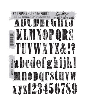 Stampers Anonymous Worn Text Tim Holtz Cling Stamps (CMS156) Stampers Anonymous Worn Text Tim Holtz Cling Stamps (CMS156)