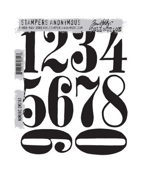 Stampers Anonymous Numeric Tim Holtz Cling Stamps (CMS161) Stampers Anonymous Numeric Tim Holtz Cling Stamps (CMS161)
