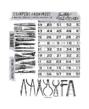 Stampers Anonymous Artful Tools Tim Holtz Cling Stamps (CMS163) Stampers Anonymous Artful Tools Tim Holtz Cling Stamps (CMS163)