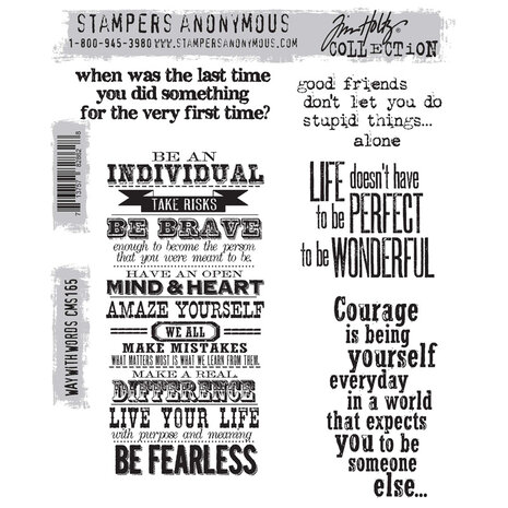 Stampers Anonymous Way With Words Tim Holtz Cling Stamps (CMS165) Stampers Anonymous Way With Words Tim Holtz Cling Stamps (CMS165)