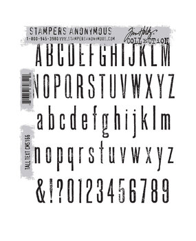 Stampers Anonymous Tall Text Tim Holtz Cling Stamps (CMS166) Stampers Anonymous Tall Text Tim Holtz Cling Stamps (CMS166)