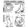 Stampers Anonymous Christmas Blueprint 2 Tim Holtz Cling Stamps (CMS168) Stampers Anonymous Christmas Blueprint 2 Tim Holtz Cling Stamps (CMS168)
