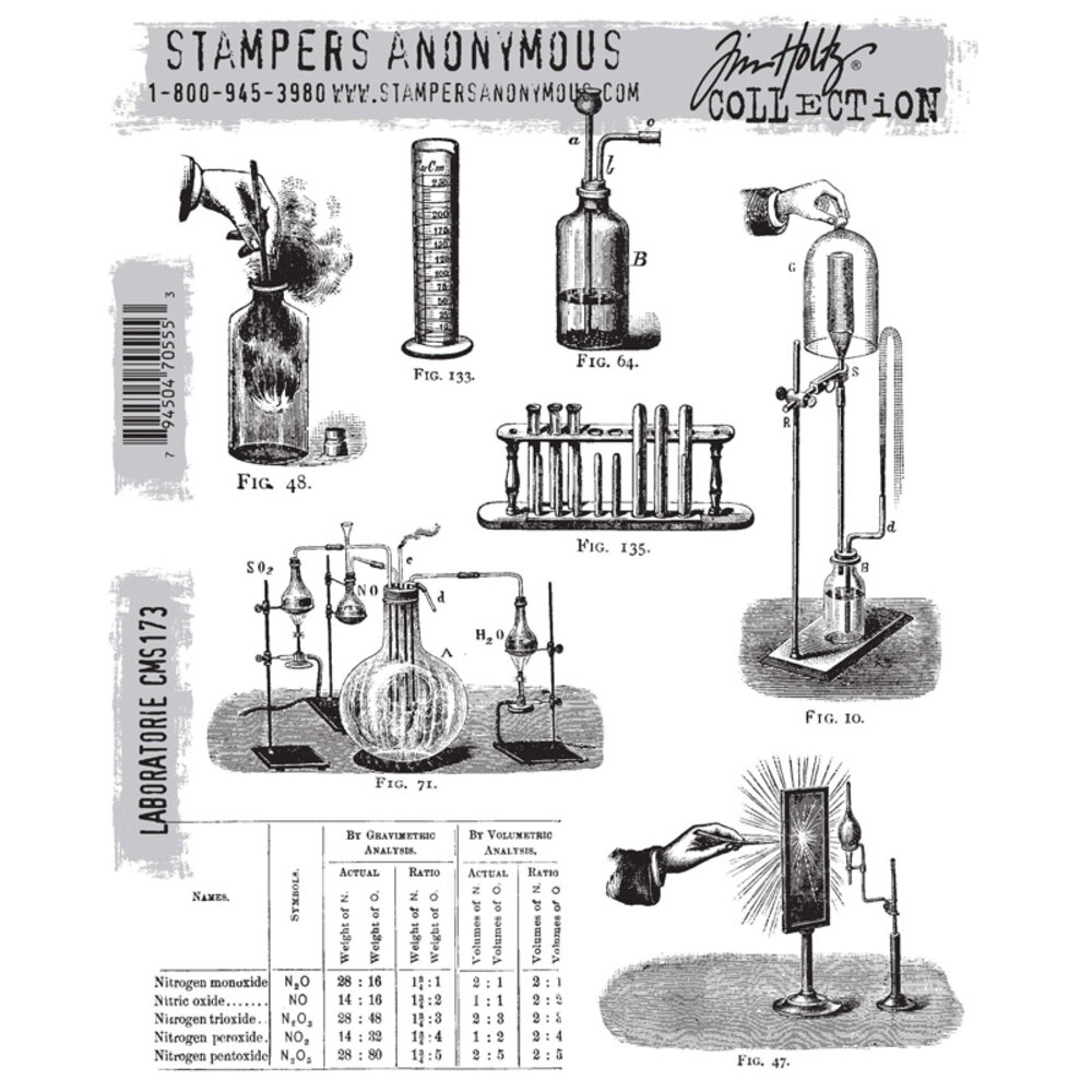 Stampers Anonymous Laboratorie Tim Holtz Cling Stamps (CMS173) Stampers Anonymous Laboratorie Tim Holtz Cling Stamps (CMS173)