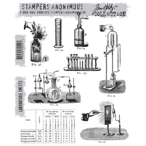 Stampers Anonymous Laboratorie Tim Holtz Cling Stamps (CMS173) Stampers Anonymous Laboratorie Tim Holtz Cling Stamps (CMS173)
