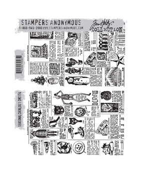 Stampers Anonymous Seasonal Catalog 1 Tim Holtz Cling Stamps (CMS174) Stampers Anonymous Seasonal Catalog 1 Tim Holtz Cling Stamps (CMS174)