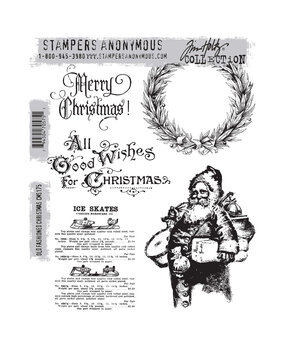 Stampers Anonymous Old Fashioned Christmas Tim Holtz Cling Stamps (CMS175) Stampers Anonymous Old Fashioned Christmas Tim Holtz Cling Stamps (CMS175)