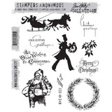Stampers Anonymous Mini Holidays 5 Tim Holtz Cling Stamps (CMS177)