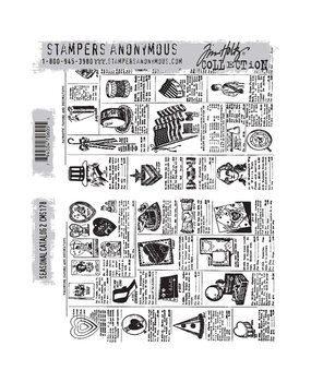 Stampers Anonymous Seasonal Catalog 2 Tim Holtz Cling Stamps (CMS178) Stampers Anonymous Seasonal Catalog 2 Tim Holtz Cling Stamps (CMS178)