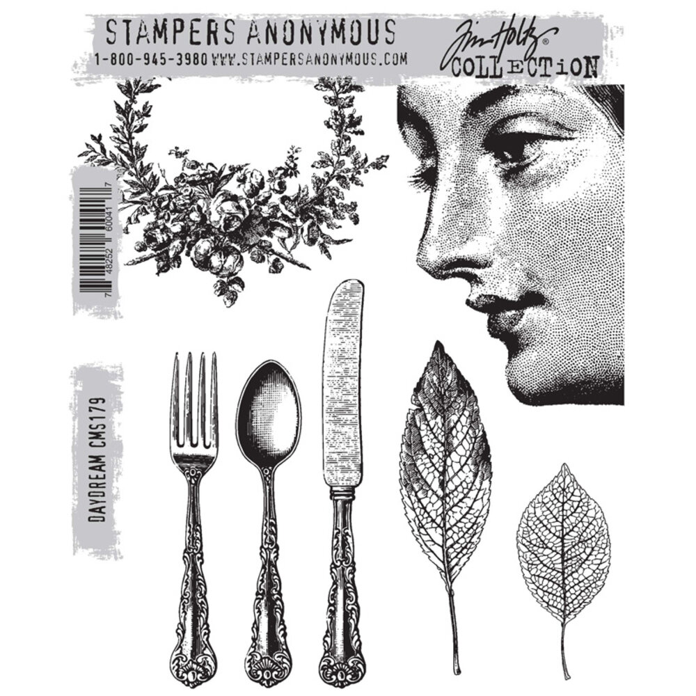 Stampers Anonymous Daydream Tim Holtz Cling Stamps (CMS179) Stampers Anonymous Daydream Tim Holtz Cling Stamps (CMS179)