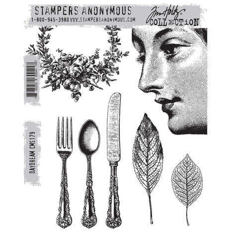Stampers Anonymous Daydream Tim Holtz Cling Stamps (CMS179) Stampers Anonymous Daydream Tim Holtz Cling Stamps (CMS179)