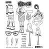 Stampers Anonymous Dinky Dolls Set #2 Dylusions Cling Stamps (DYR10029) Stampers Anonymous Dinky Dolls Set #2 Dylusions Cling Stamps (DYR10029)