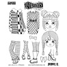 Stampers Anonymous Dinky Dolls Set #4 Dylusions Cling Stamps (DYR10031) Stampers Anonymous Dinky Dolls Set #4 Dylusions Cling Stamps (DYR10031)