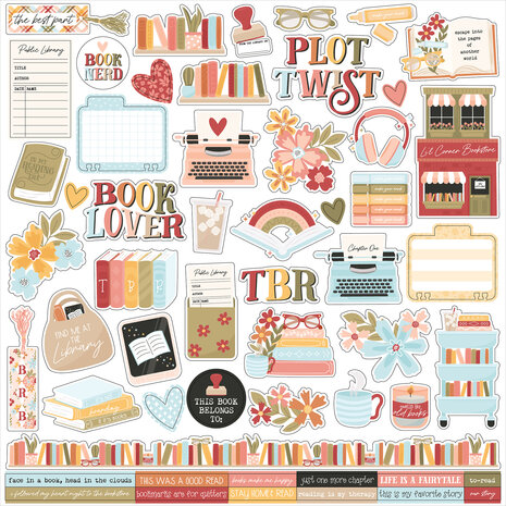 Echo Park Bookish Element Sticker (BSH475014)
