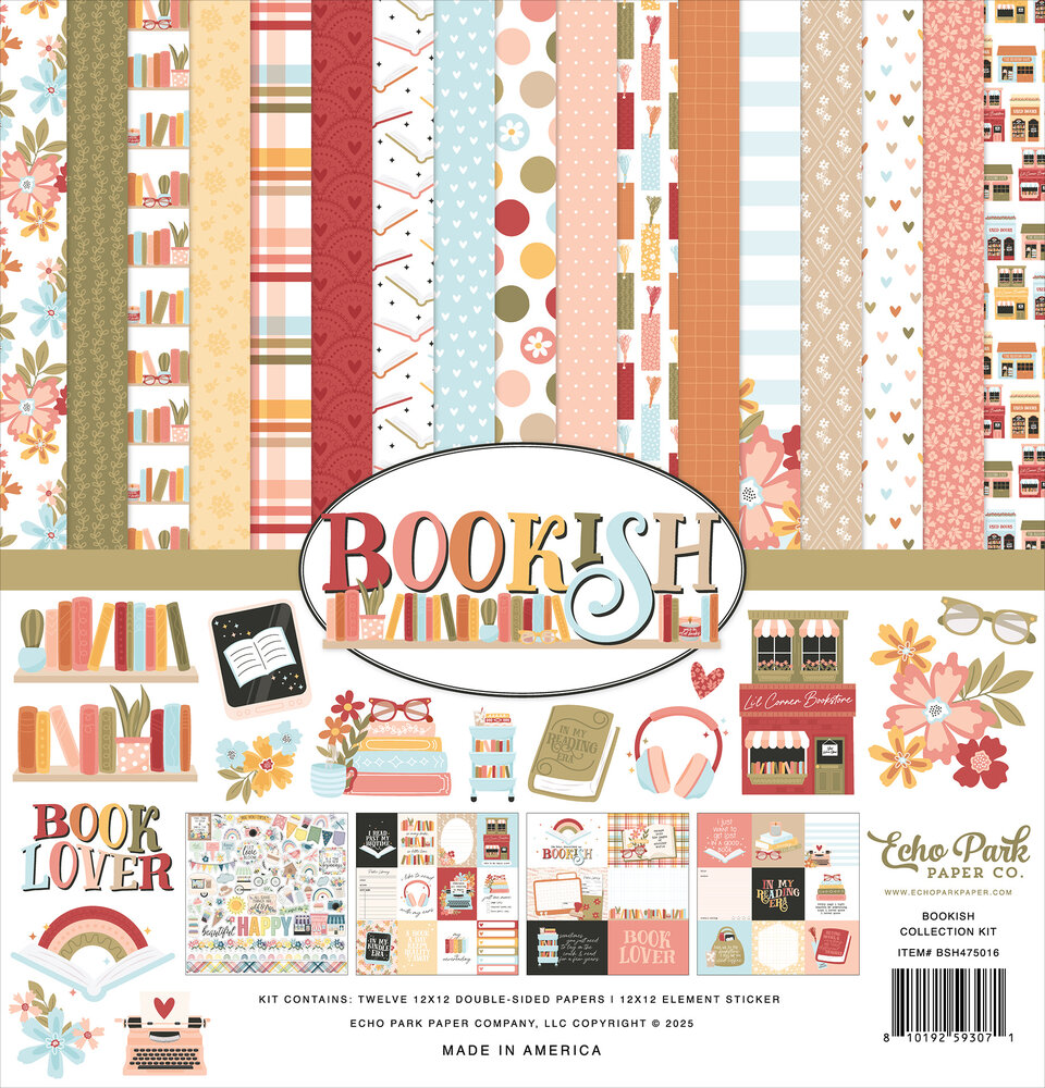 Echo Park Bookish 12x12 Inch Collection Kit (BSH475016) Echo Park Bookish 12x12 Inch Collection Kit (BSH475016)