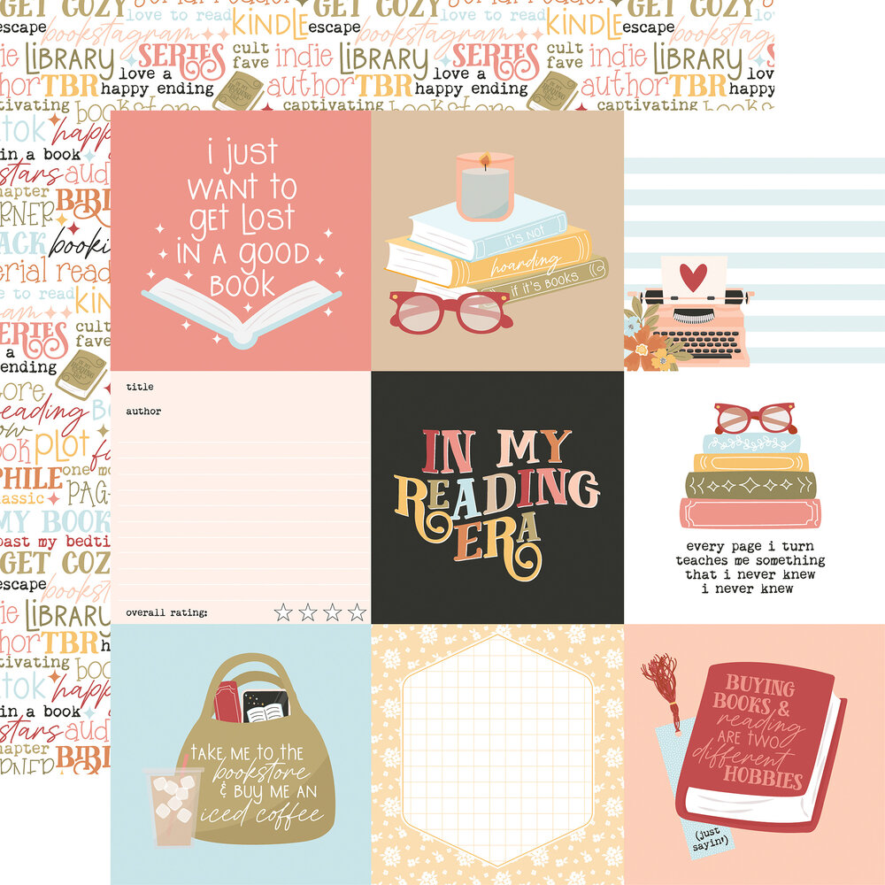 Echo Park Bookish 6x6 Inch Paper Pad (BSH475023) Echo Park Bookish 6x6 Inch Paper Pad (BSH475023)