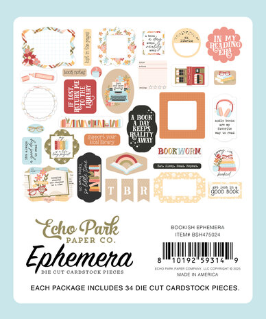 Echo Park Bookish Ephemera (BSH475024) Echo Park Bookish Ephemera (BSH475024)