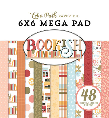 Echo Park Bookish 6x6 Inch Cardmakers Mega Pad (BSH475031) Echo Park Bookish 6x6 Inch Cardmakers Mega Pad (BSH475031)