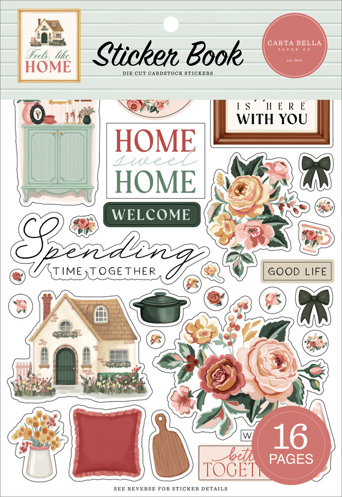 Carta Bella Feels Like Home Sticker Book (CBFLH476029)