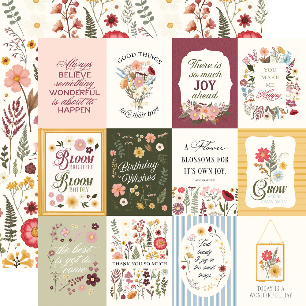 Carta Bella Pressed Floral 12x12 Inch Collection Kit (CBPF473016) Carta Bella Pressed Floral 12x12 Inch Collection Kit (CBPF473016)