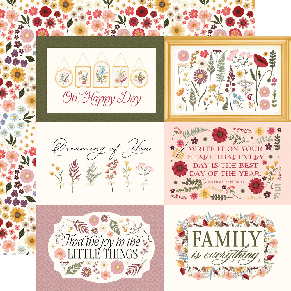 Carta Bella Pressed Floral 12x12 Inch Collection Kit (CBPF473016) Carta Bella Pressed Floral 12x12 Inch Collection Kit (CBPF473016)