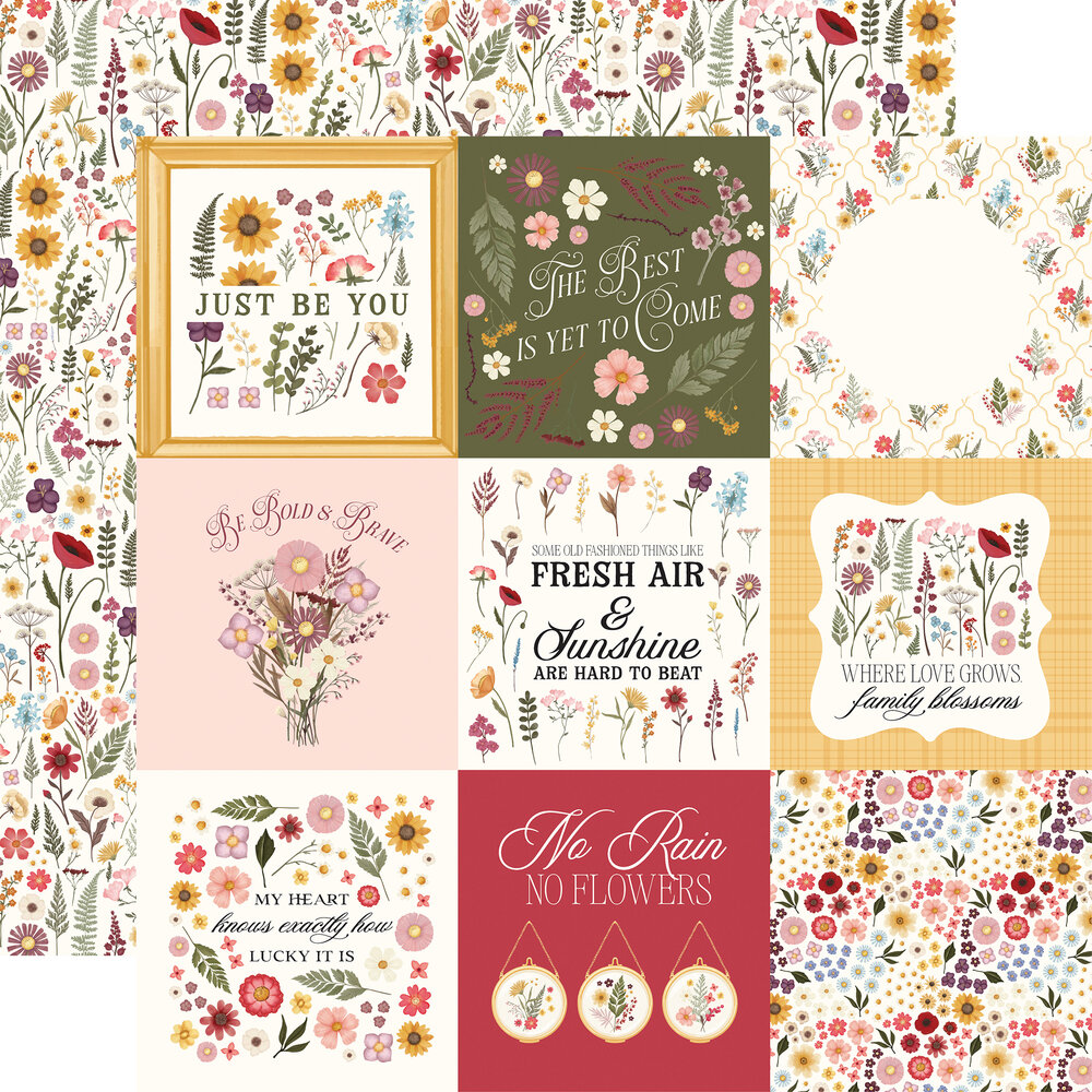 Carta Bella Pressed Floral 12x12 Inch Collection Kit (CBPF473016) Carta Bella Pressed Floral 12x12 Inch Collection Kit (CBPF473016)