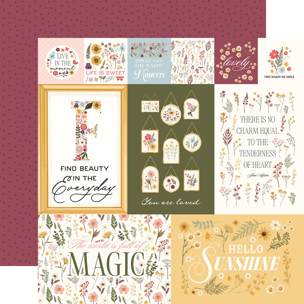 Carta Bella Pressed Floral 12x12 Inch Collection Kit (CBPF473016) Carta Bella Pressed Floral 12x12 Inch Collection Kit (CBPF473016)