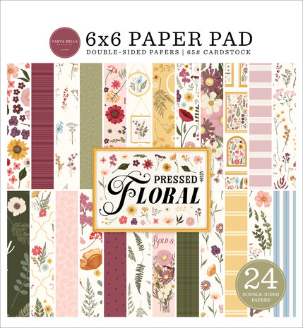 Carta Bella Pressed Floral 6x6 Inch Paper Pad (CBPF473023) Carta Bella Pressed Floral 6x6 Inch Paper Pad (CBPF473023)